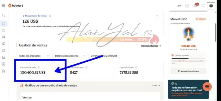 Alan Yal - resultados Hotmart